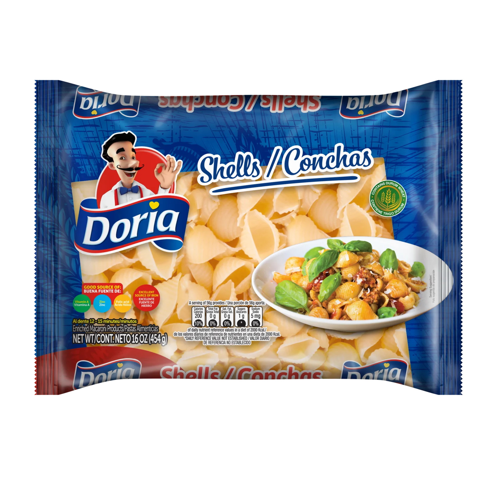 1062519 Doria Shells 16 Oz FRONT UPDATE