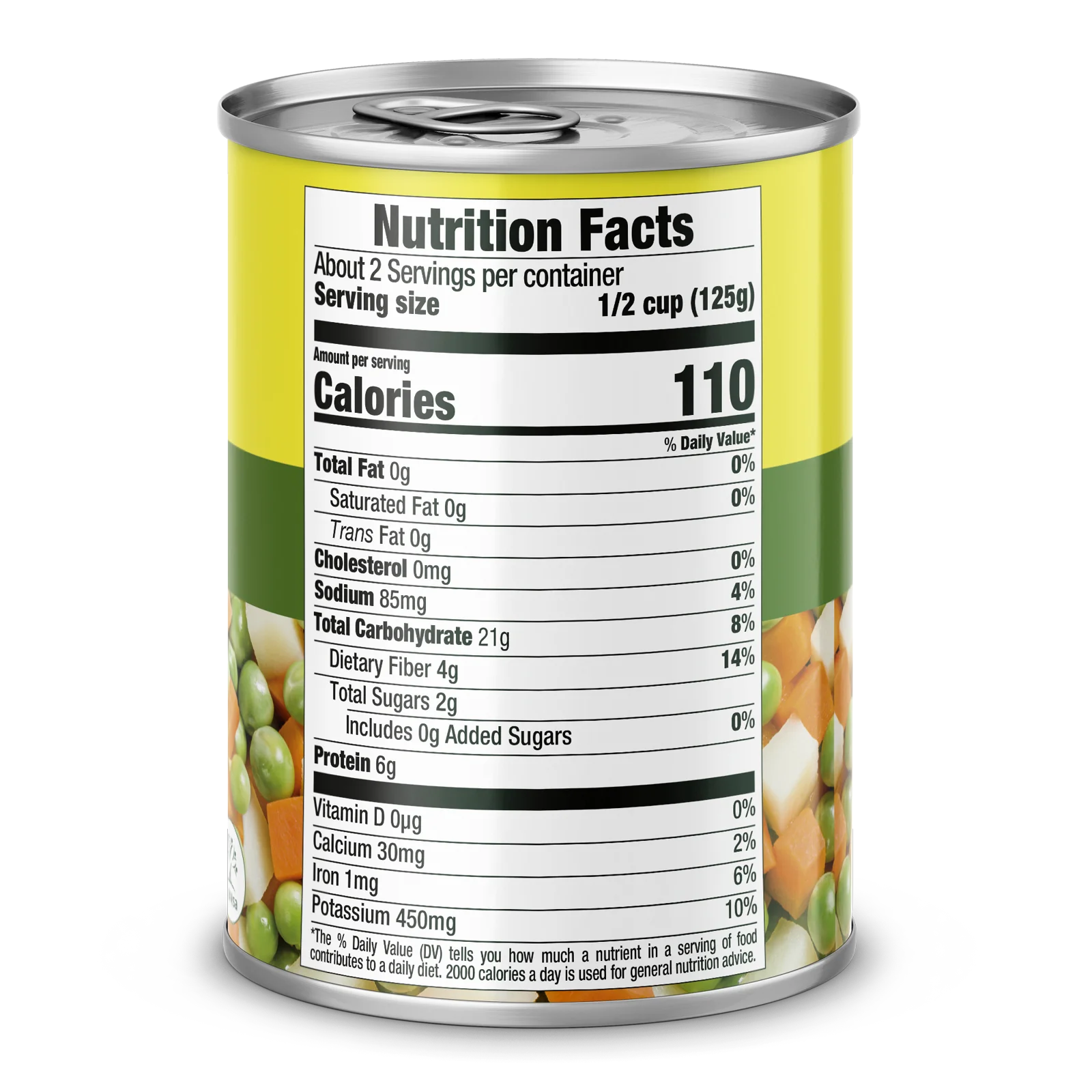 1063433 Rica Mixed Vegetables 15 Oz BACK