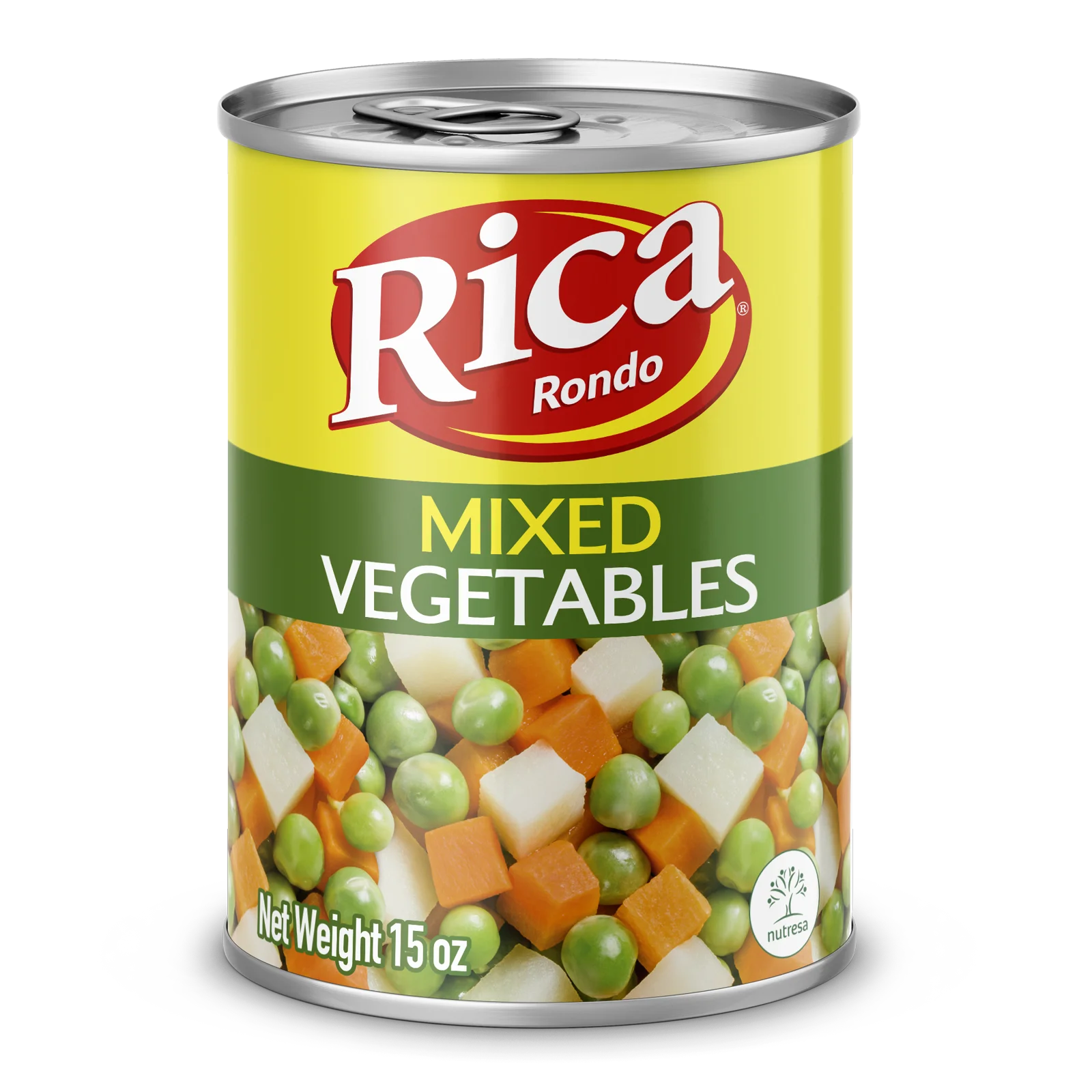 1063433 Rica Mixed Vegetables 15 Oz FRONT