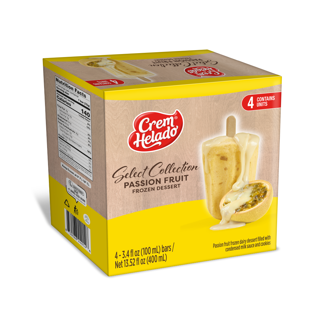 1077573 CREM HELADO SEL PASSFRUIT PK 6 4 13 5OZ 3D BACK