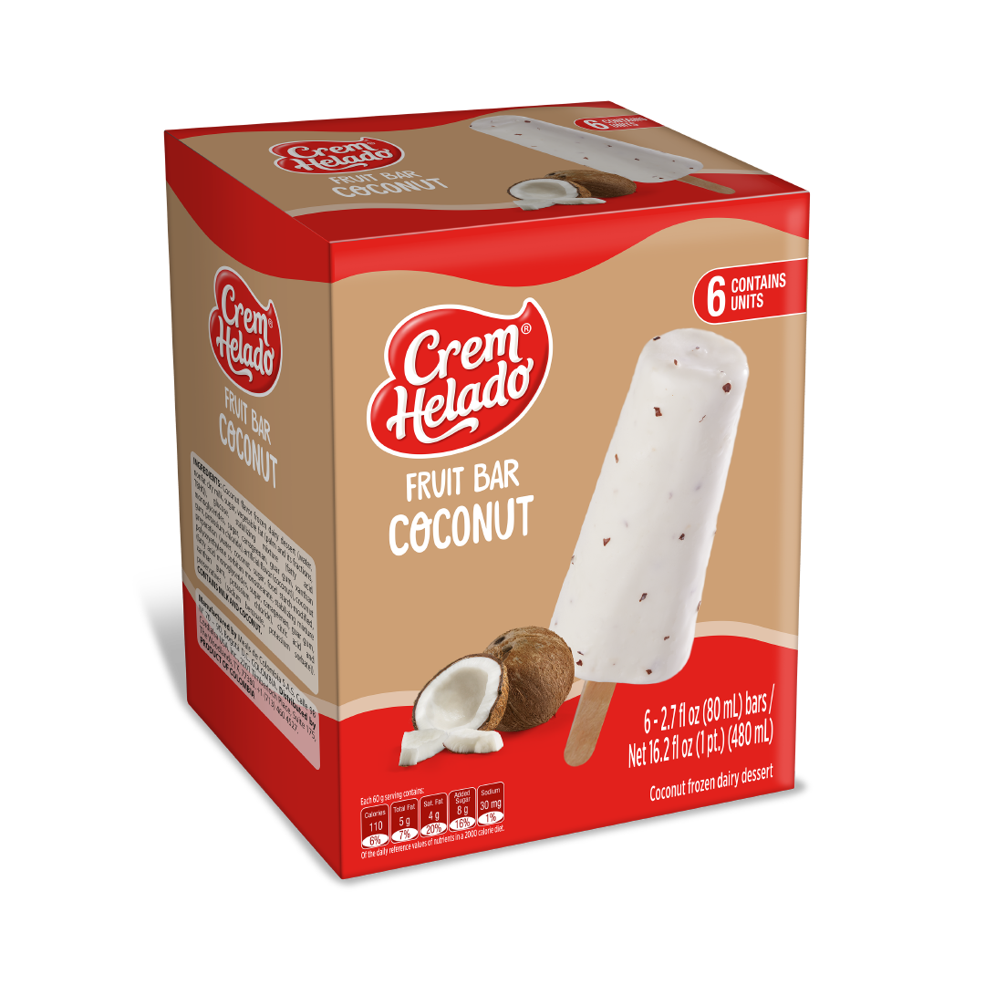 1077575 CREM HELADO FRTBAR COCO PK 8 6 16 2OZ 3D FRONT