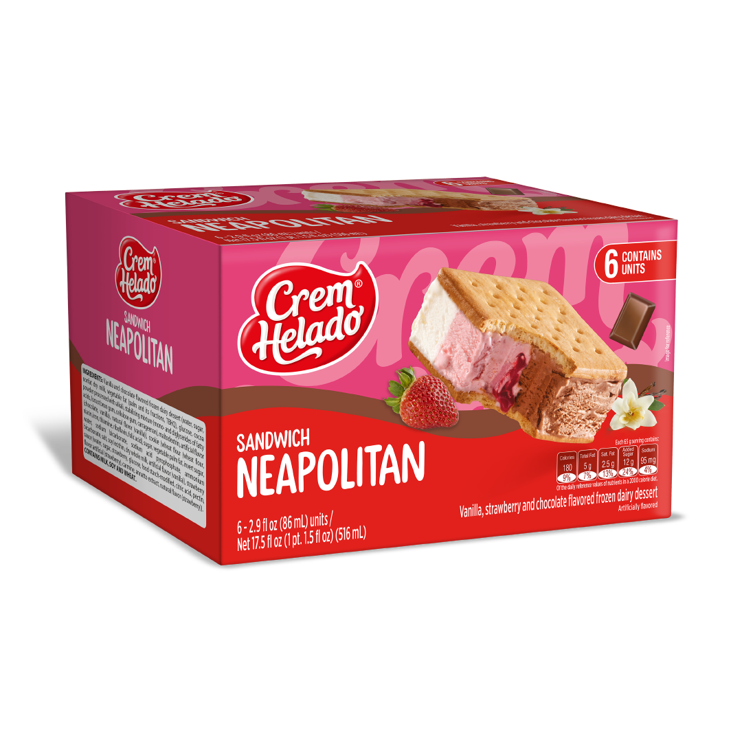 1077712 CREM HELADO SWCH NEAPOLITA PK 8 6 17 5OZ 3D FRONT