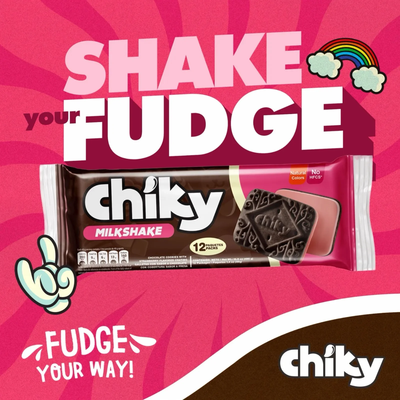 1083360 CHIKY MILKSHAKE BAG 16 16 9 OZ HERO