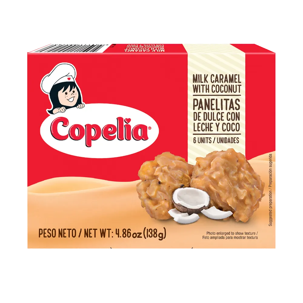 1090694 Copelia Panelita Milk Caramel With Coconut FRONT