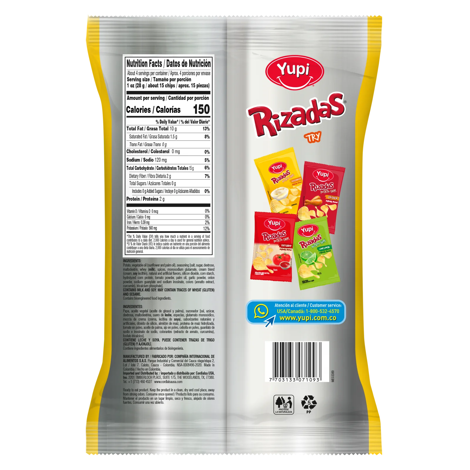 1093948 Yupi Rizadas Mayonnaise 4 05 Oz BACK