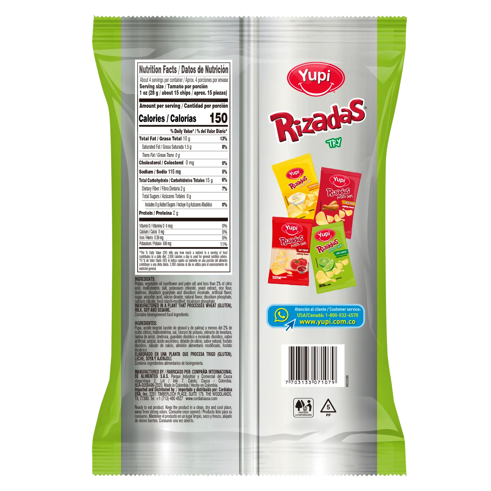 1093949 Yupi Rizadas Lime 4 05 Oz BACK