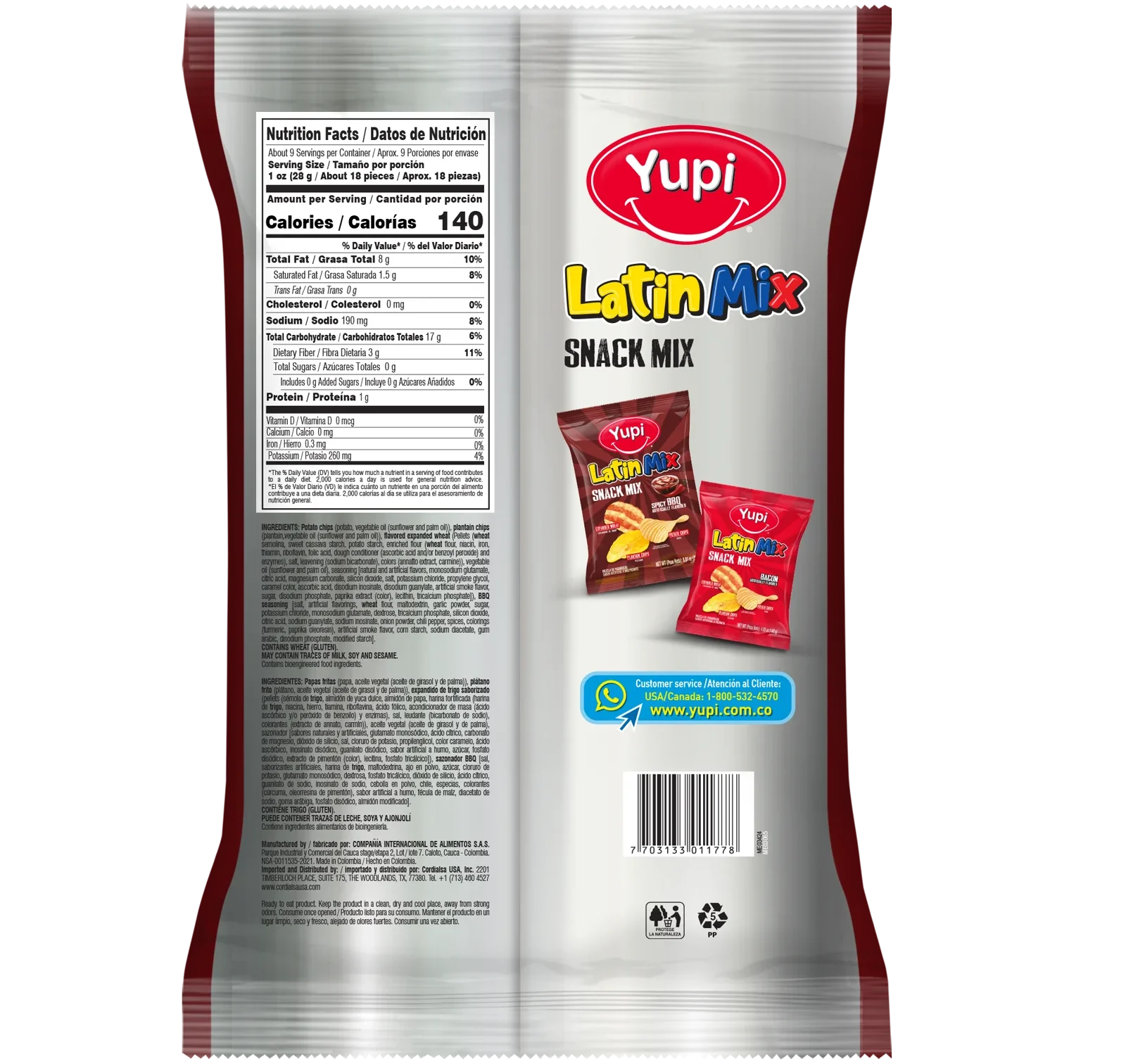 1093953 Yupi Golpe Lat Mx Spcy Bbq 8 81 Oz BACK