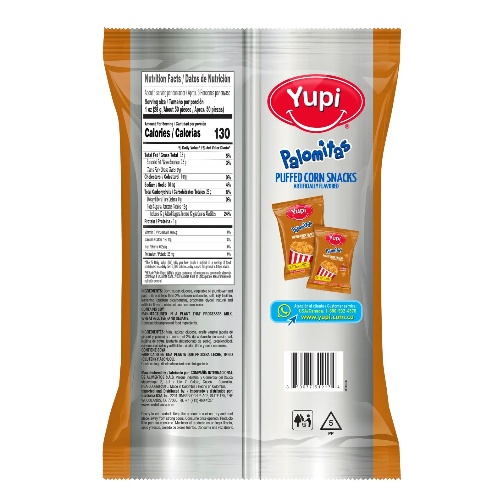 1093956 Yupi Palomitas Crm Puff Crn 5 99 Oz BACK