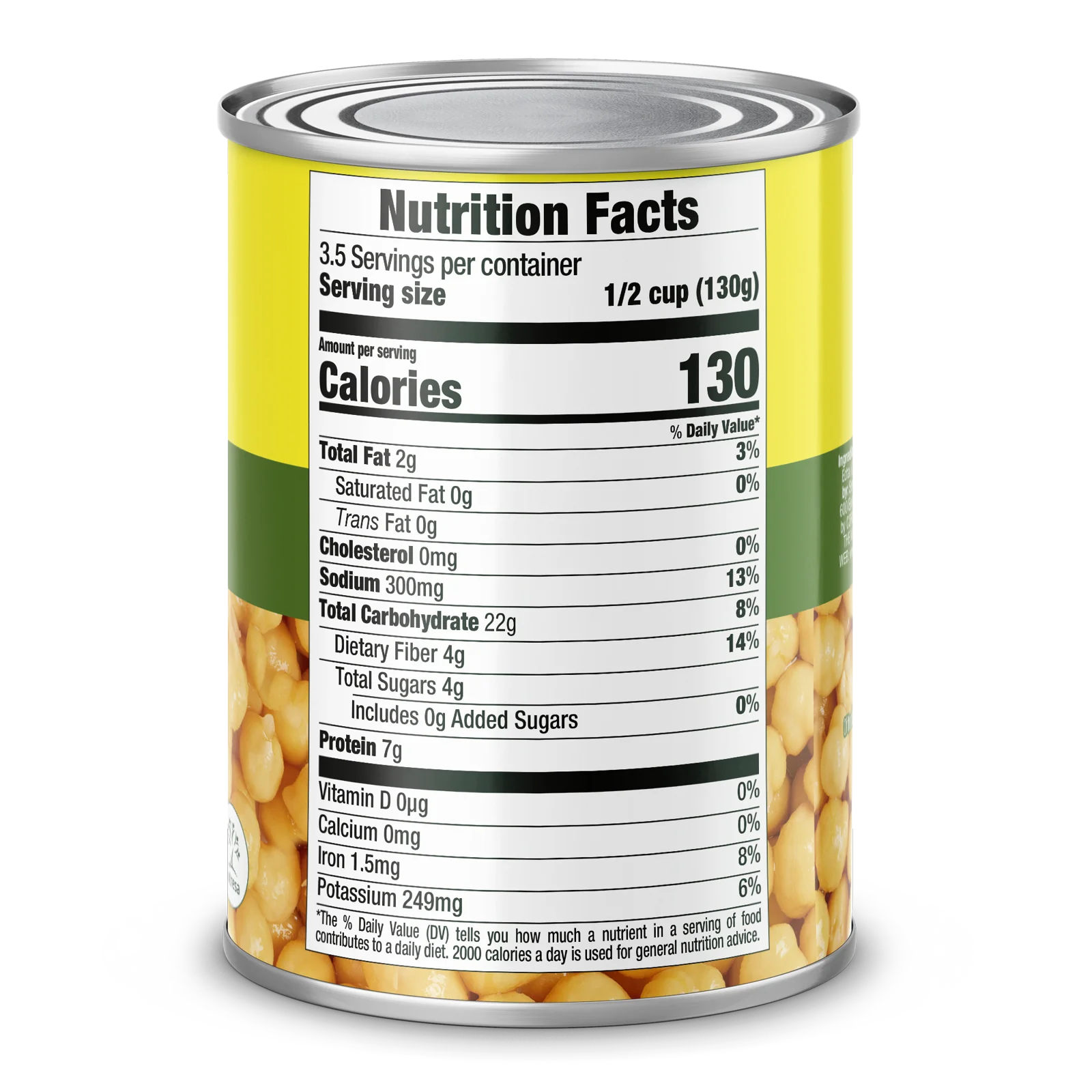 2036107 Rica Chickpeas Can 15 Oz BACK
