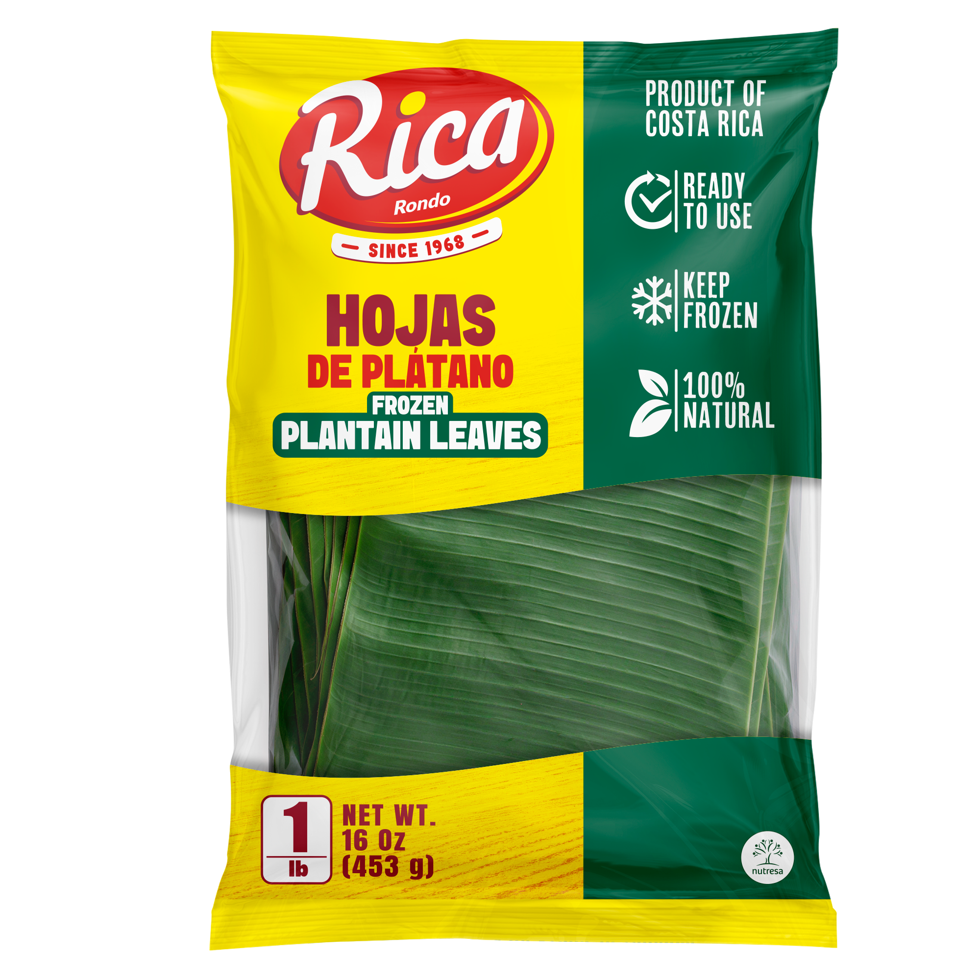 1093512 RICA PLANTAIN LEAVES 15 16 OZ FRONT