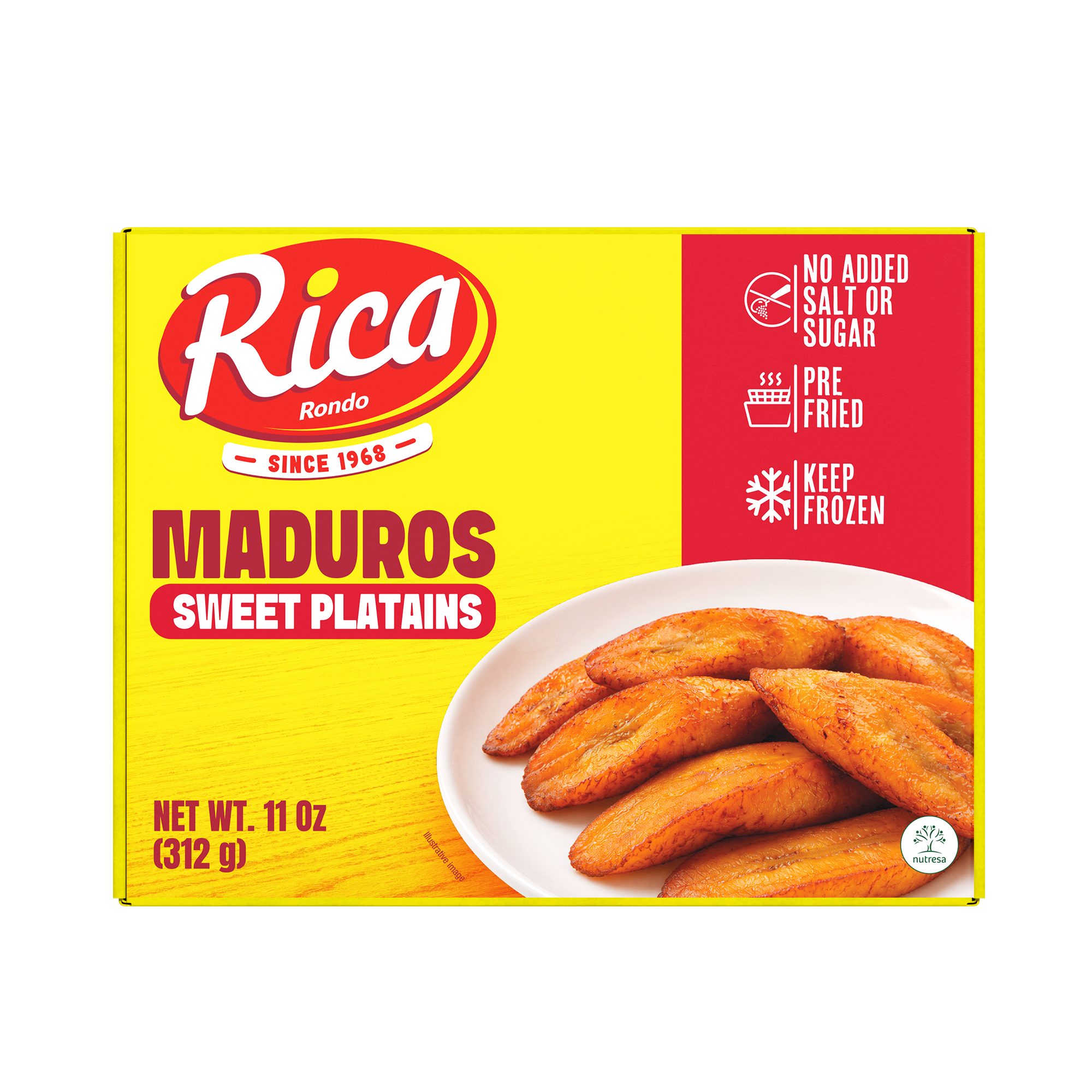 1093514 RICA SWEET PLANTAINS 12 11 OZ FRONT