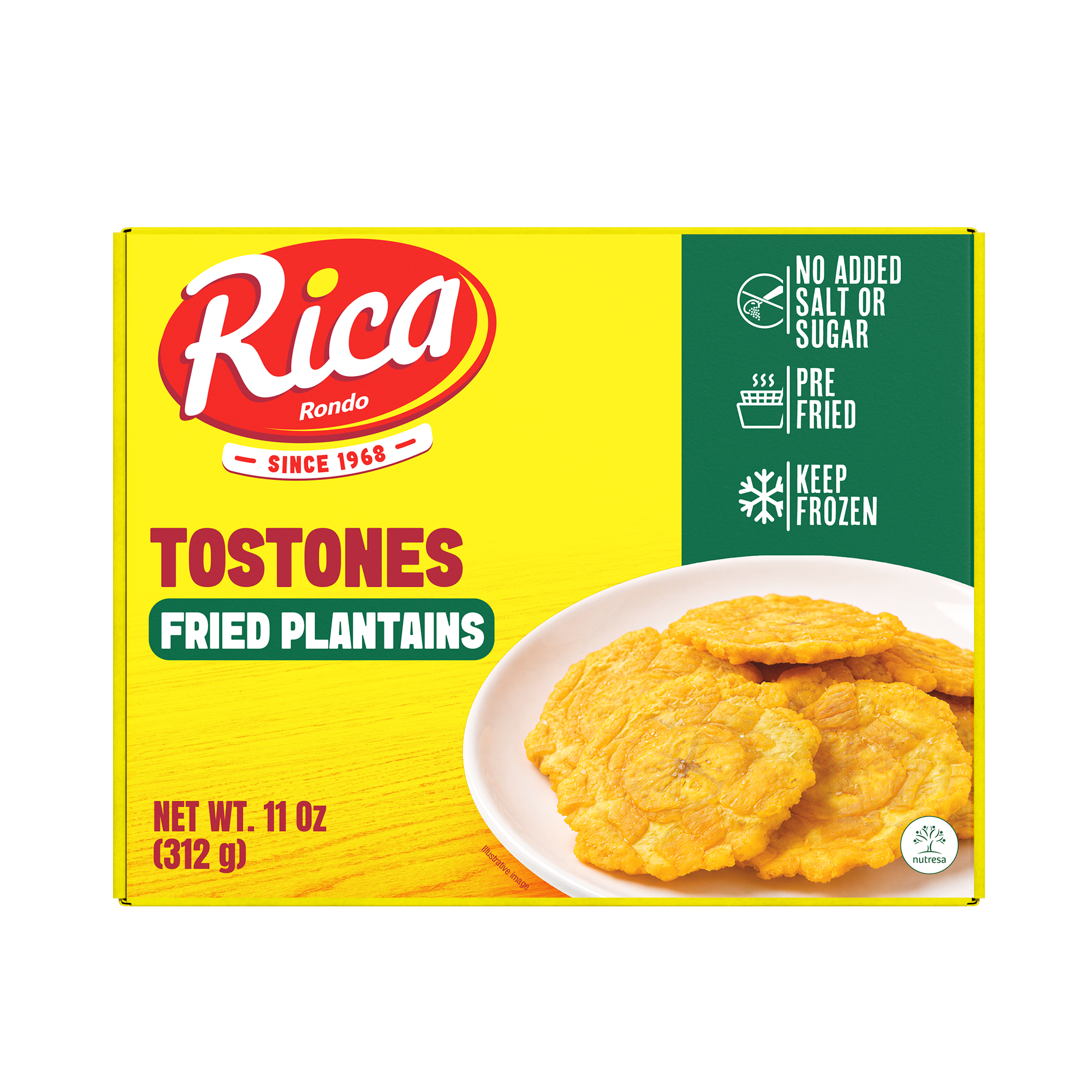 1093516 RICA FRIED PLANTAINS 12 11 OZ FRONT